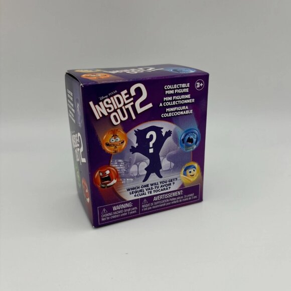 Disney Pixar Inside Out 2 Collectible Blind Box Mini Figure, Joy Sadness Anxiety - Picture 1 of 2